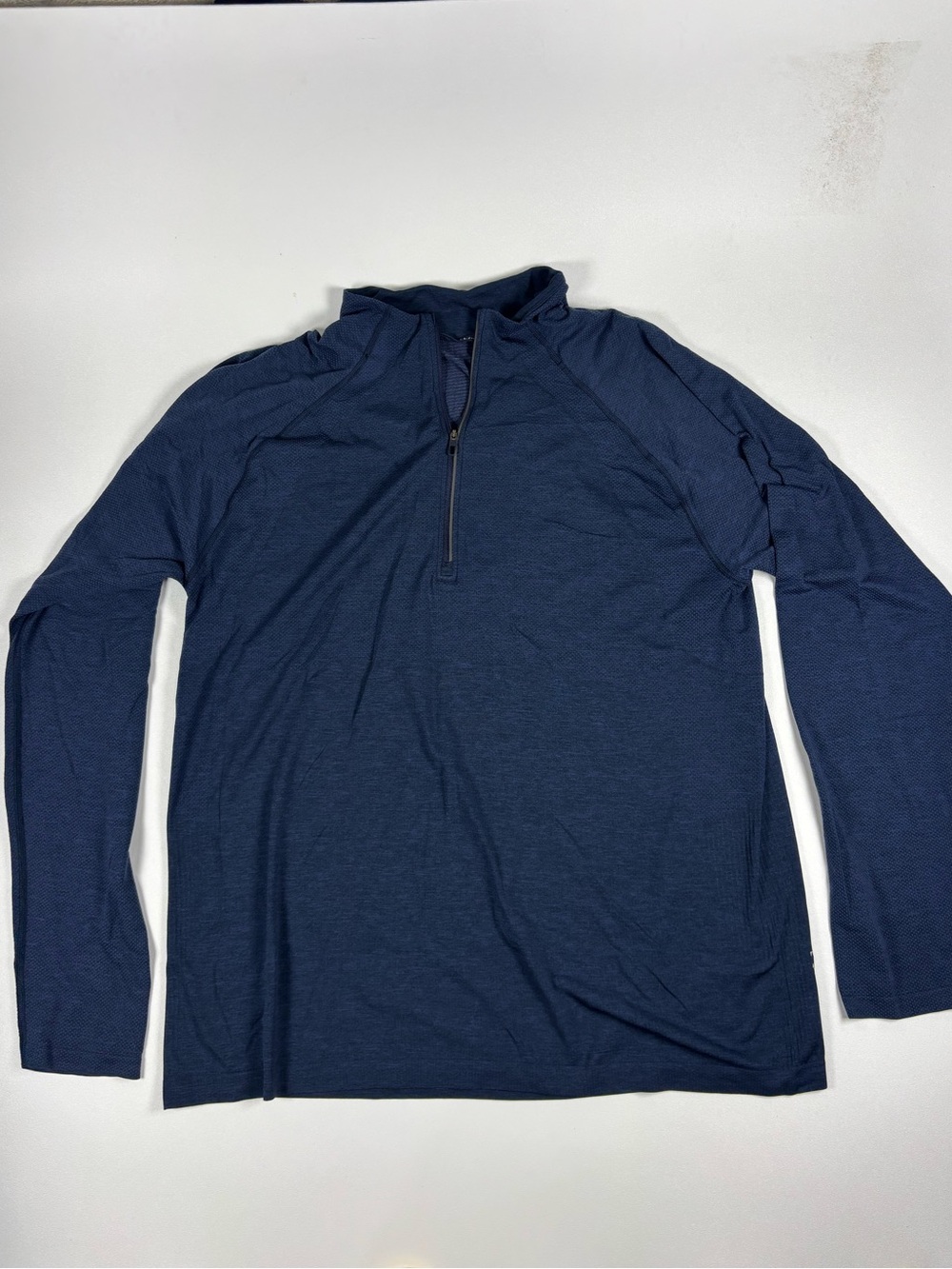 lululemon athletica Navy Quarter-Zip Long Sleeve Performance Top - XXL